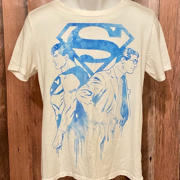 SUPERMAN & CLARK KENT SHIRT SIZE  YOUTH L(11/13) - Picture 1 of 7